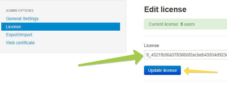 TOTPRadius - Purchasing and adding user licenses