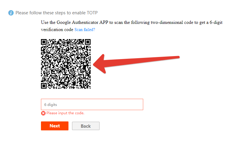 Enable a Token2 Programmable hardware token for an Alibaba Cloud account